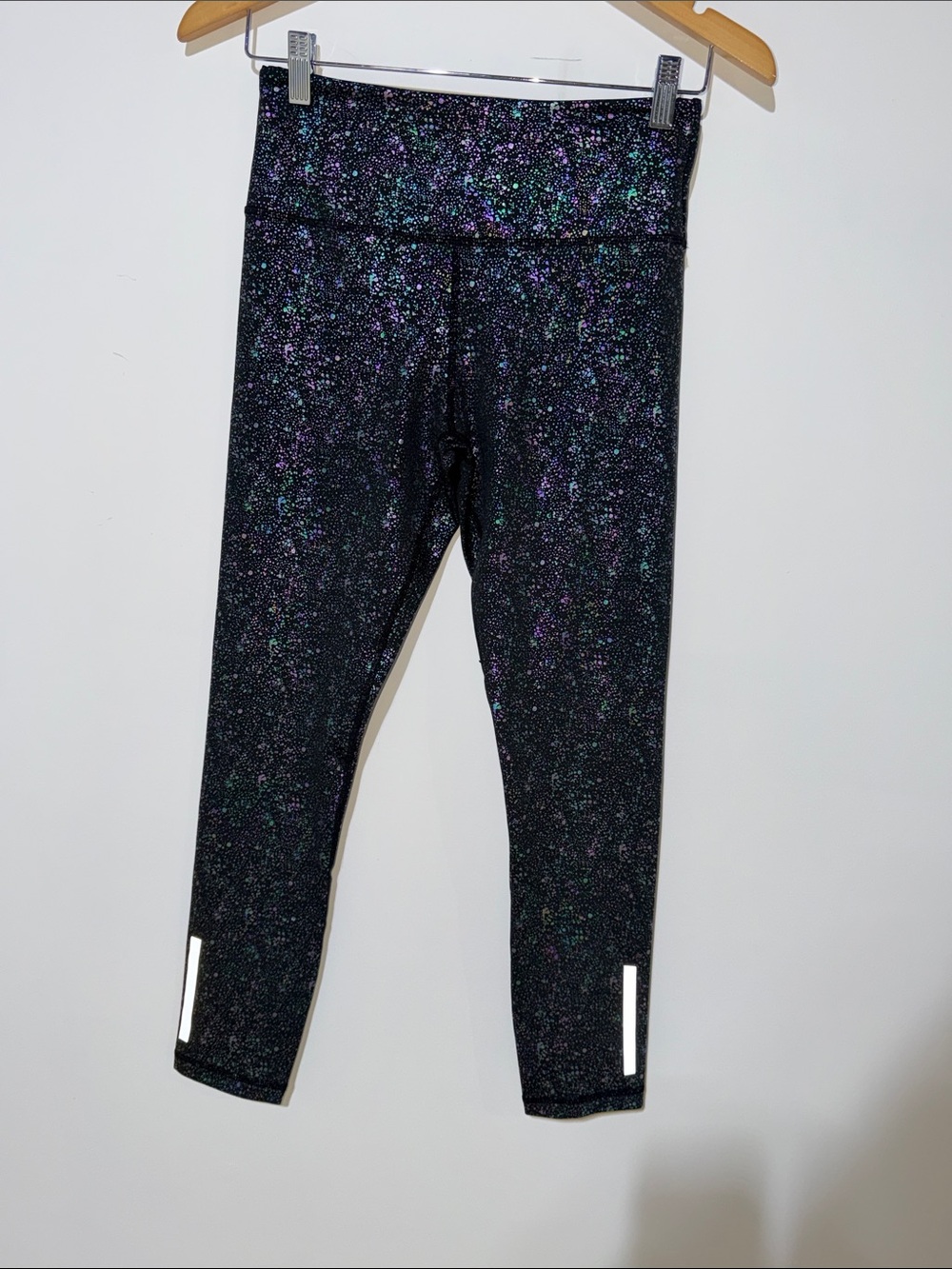 Zyia Active Black Glitter Active Leggings size 4